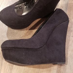 Suede Wedges